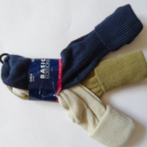 Girls 3 Pairs Basic Editions Socks